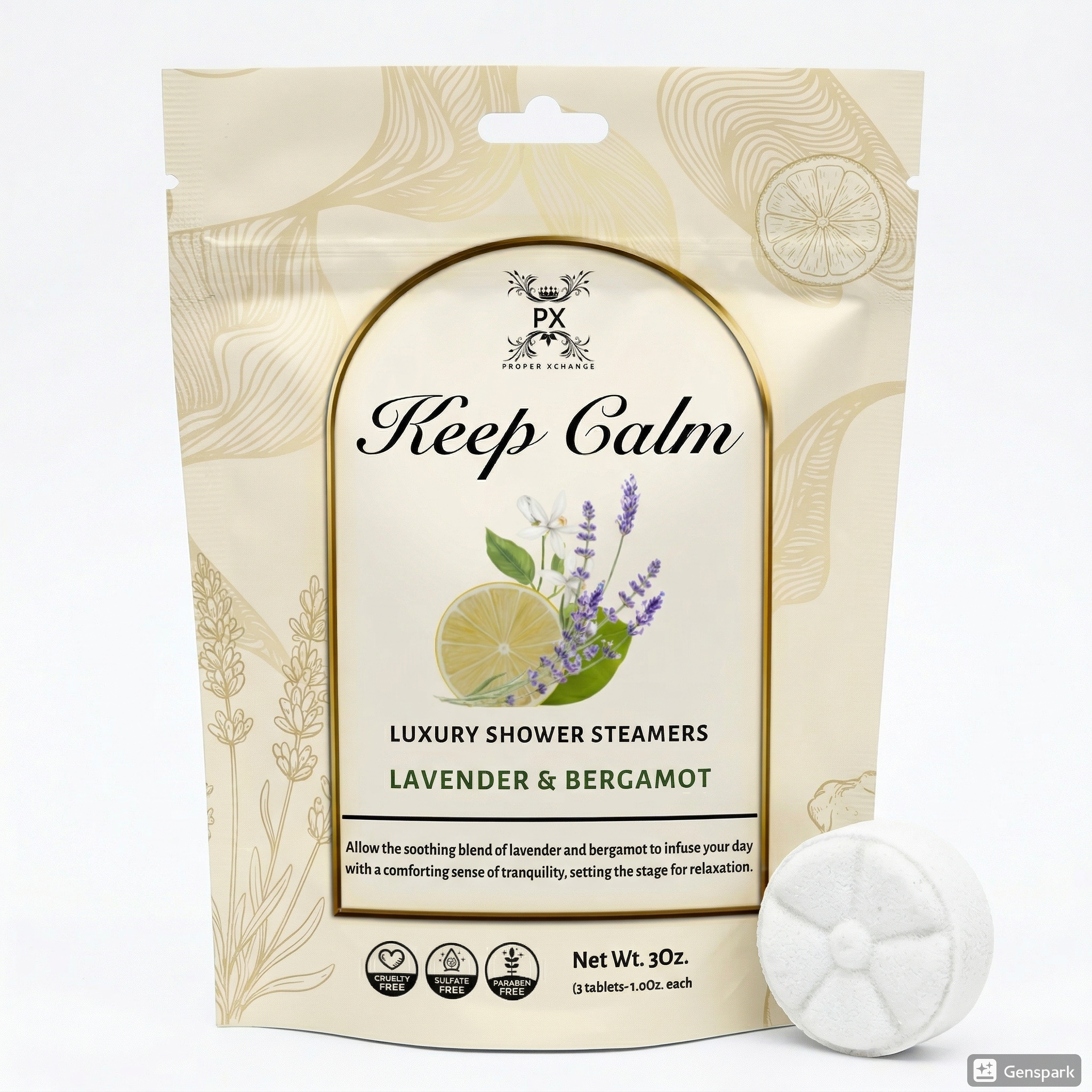 Keep Calm Shower Steamers (3 pack)