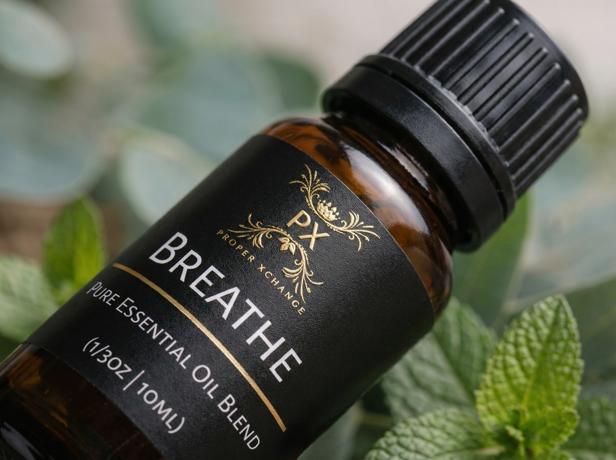 Breathe Essential Oil Blend – Fresh Mint & Botanical Aromatherapy