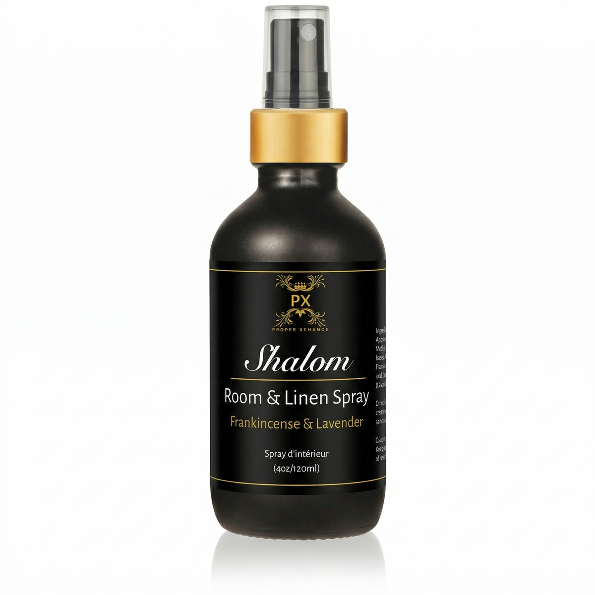 PX Shalom Room & Linen Spray bottle on a white background