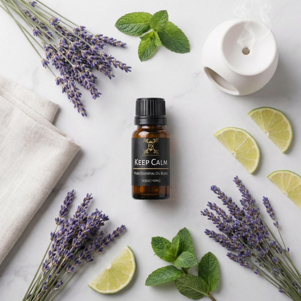 Keep Calm essential oil blend included in the Keep Calm Signature Gift Set